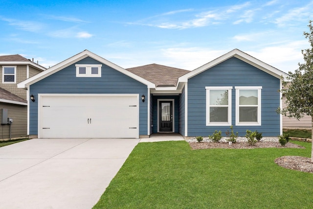 10029 Pilot Pl, Fort Worth, TX 76131 - single story home with a garage, concrete driveway, and a front yard