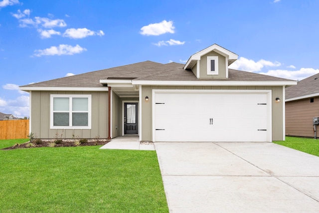 4703 Fillmore Dr, Greenville, TX 75401 - single story home with driveway, an attached garage, board and batten siding, and a shingled roof