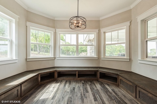 344 Whispering Oaks Trl, Sunset, TX 76270 - unfurnished sunroom featuring plenty of natural light and a chandelier