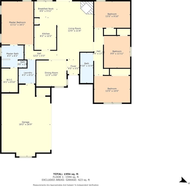 608 Shoal Rdg S, Lorena, TX 76655 - property floor plan