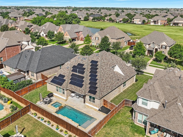2812 Castlereach St, Trophy Club, TX 76262 - aerial perspective of suburban area featuring a pool area