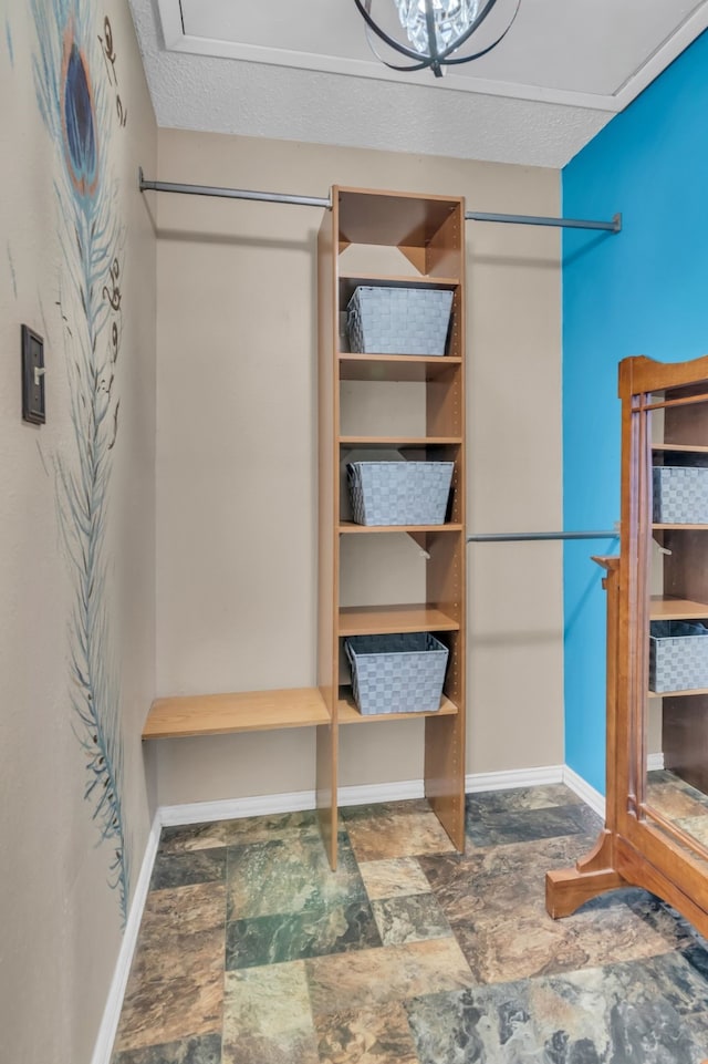 836 Silver Creek Rd, Azle, TX 76020 - spacious closet with stone finish floors