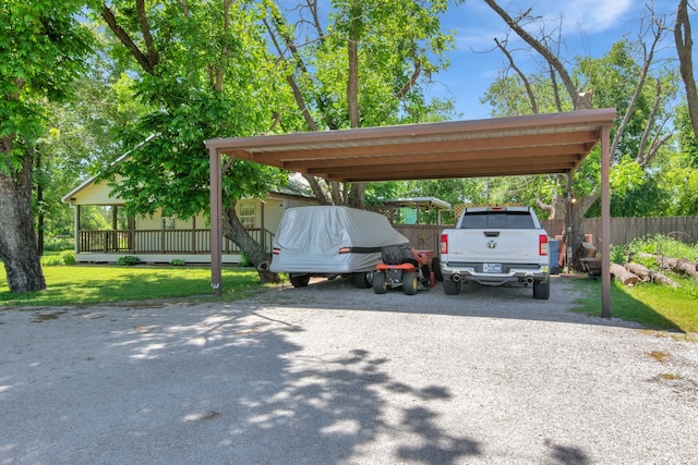 836 Silver Creek Rd, Azle, TX 76020 - view of vehicle parking featuring driveway and a carport