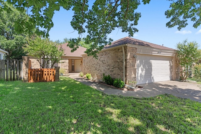 3410 Country Club Pl, Grand Prairie, TX 75052 - view of front of property featuring an attached garage, brick siding, driveway, and roof with shingles
