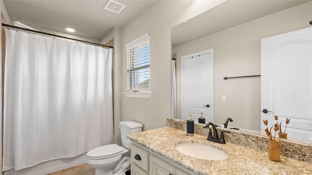 5100 Ambergate Ln, Sherman, TX 75092 - full bath with vanity, toilet, a shower with shower curtain, and tile patterned floors