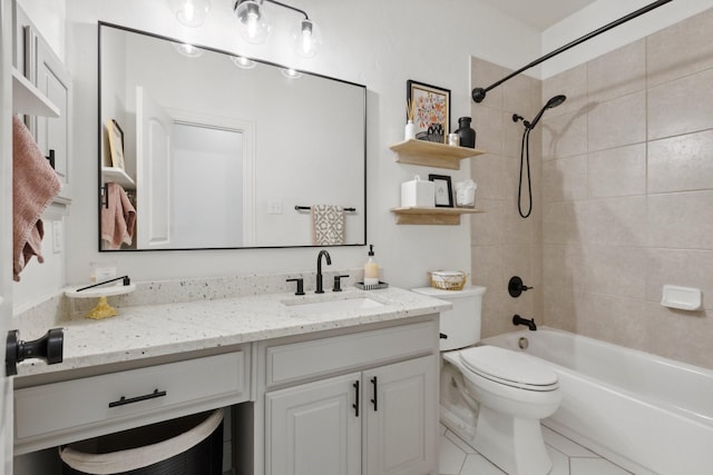 2512 Green Meadow Dr, Sachse, TX 75048 - full bath with vanity, tub / shower combination, and tile patterned flooring