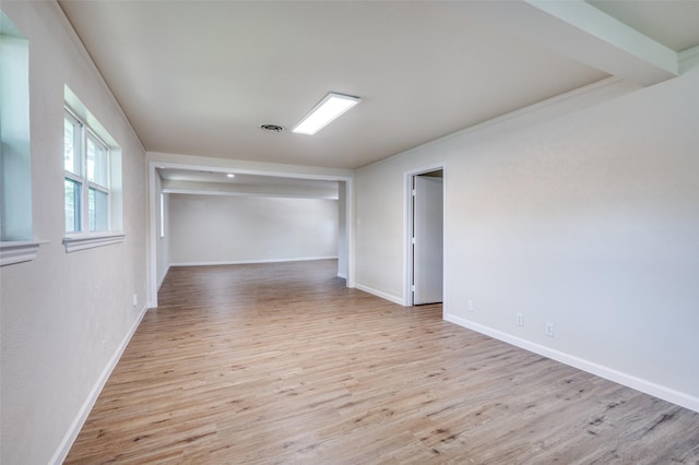 5217 Mack Rd, Haltom City, TX 76117 - unfurnished room featuring light wood-style floors and baseboards