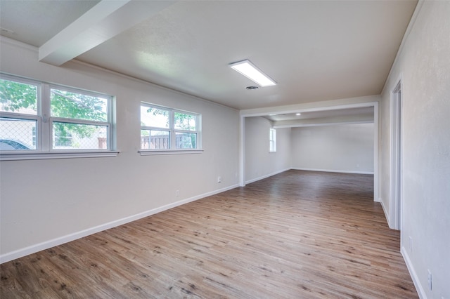 5217 Mack Rd, Haltom City, TX 76117 - unfurnished room with wood finished floors and baseboards