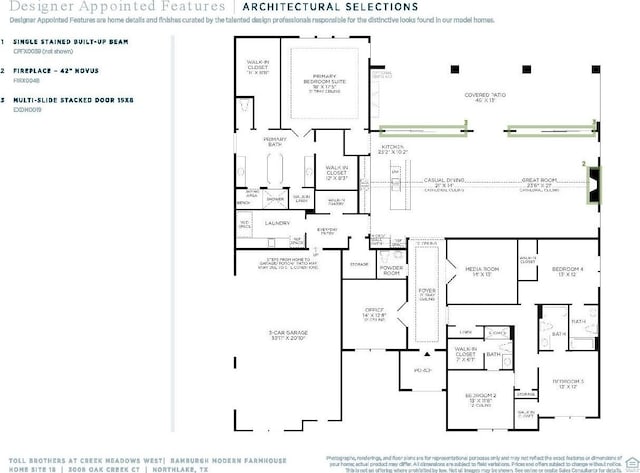 3008 Oak Creek Ct, Northlake, TX 76226 - floor plan / room layout