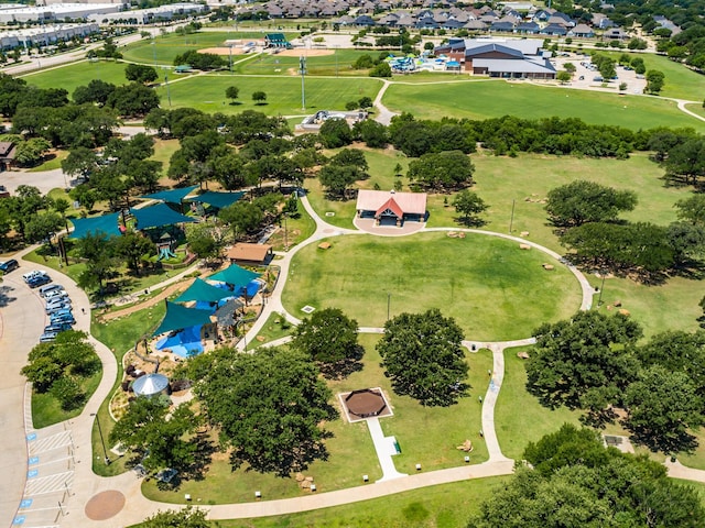 aerial view of property's location featuring nearby suburban area