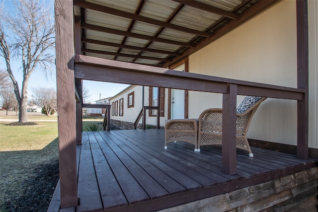 10500 Sunrise Cir, Flower Mound, TX 76226 - wooden terrace with a lawn