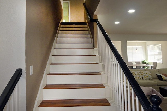 5315 Summit Knoll Trl, Sachse, TX 75048 - stairs with recessed lighting