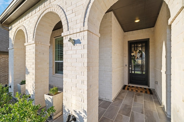 507 N Eagle Point Rd, Van Alstyne, TX 75495 - doorway to property with brick siding
