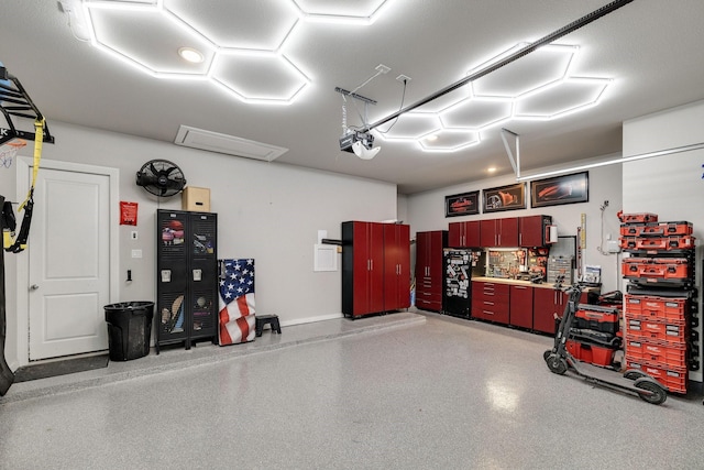 507 N Eagle Point Rd, Van Alstyne, TX 75495 - garage with a garage door opener