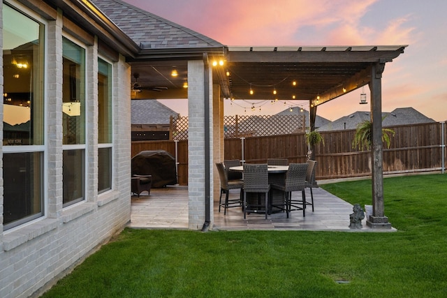 507 N Eagle Point Rd, Van Alstyne, TX 75495 - view of yard featuring a patio area