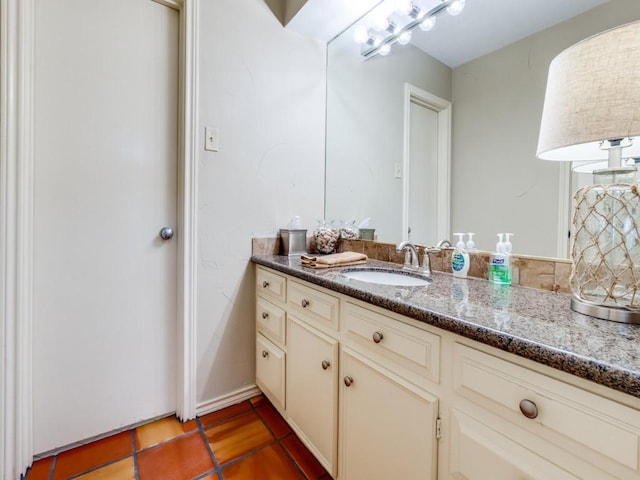 12151 Crestline Ave, Dallas, TX 75244 - bathroom featuring tile patterned floors and vanity