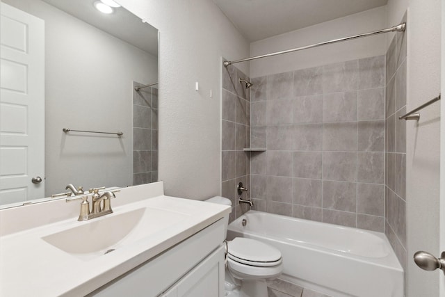 2415 Preakness Pl, Celina, TX 75009 - bathroom featuring vanity, bathing tub / shower combination, and toilet