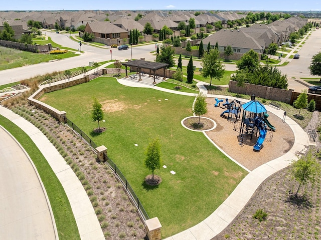 2415 Preakness Pl, Celina, TX 75009 - aerial perspective of suburban area featuring a park