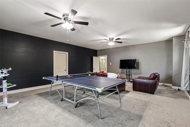 410 W Estelle Ln, Lucas, TX 75002 - playroom with carpet flooring, ceiling fan, and baseboards