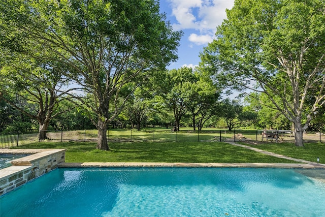 410 W Estelle Ln, Lucas, TX 75002 - view of swimming pool featuring view of wooded area