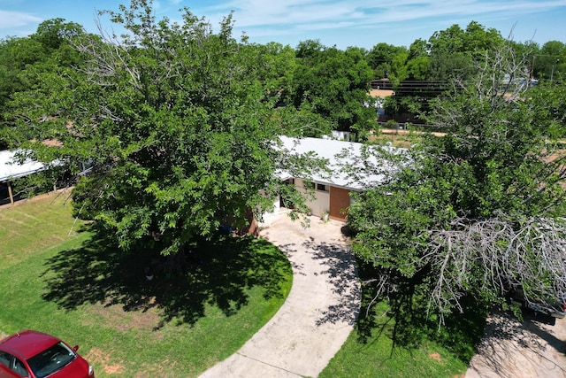 view from above of property