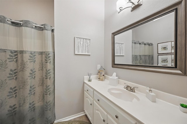 2813 Calico Rock Dr, Fort Worth, TX 76131 - bathroom featuring vanity and a shower with shower curtain