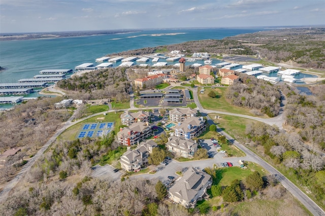 2164 Tanglewood Blvd Unit D 210, Pottsboro, TX 75076 - aerial view of property's location with a nearby body of water