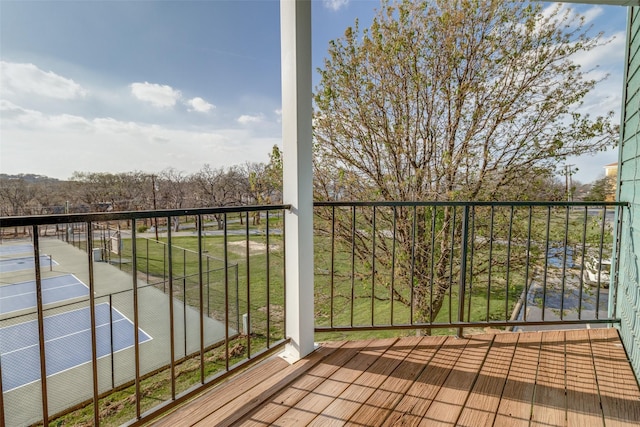 2164 Tanglewood Blvd Unit D 210, Pottsboro, TX 75076 - balcony featuring a tennis court