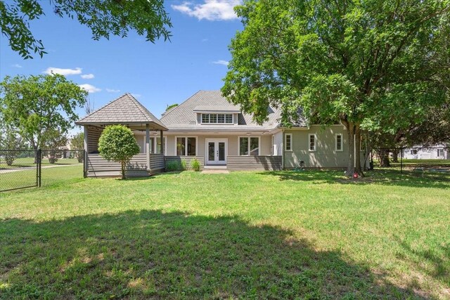 1345 Stillwater Rd, Waco, TX 76708 - back of house featuring french doors