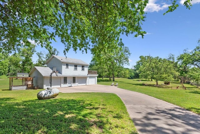1345 Stillwater Rd, Waco, TX 76708 - traditional home featuring a garage, concrete driveway, and a front yard