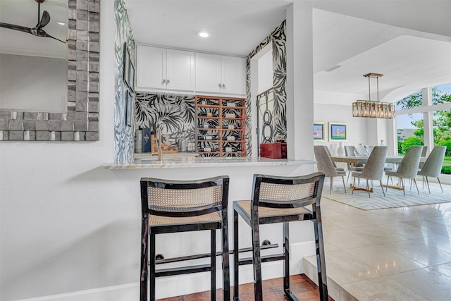 4218 High Star Ln, Dallas, TX 75287 - bar with pendant lighting and recessed lighting