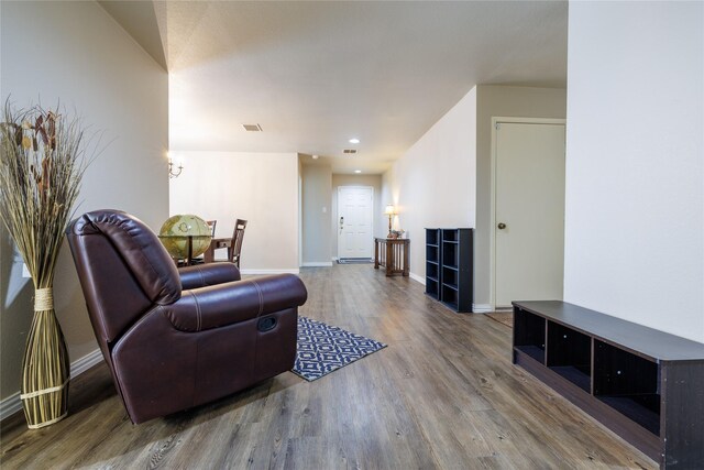 1431 Puerto Lago Dr, Little Elm, TX 75068 - living room featuring wood finished floors and baseboards