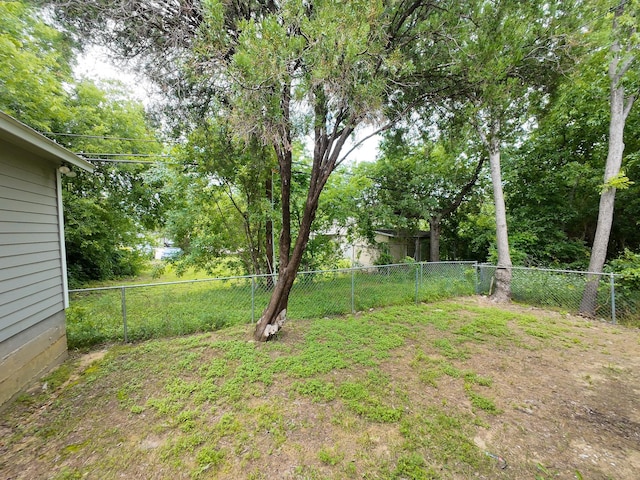 view of fenced backyard