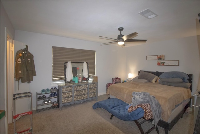 1524 Daywood Ln, Irving, TX 75061 - bedroom with carpet floors, a ceiling fan, and baseboards