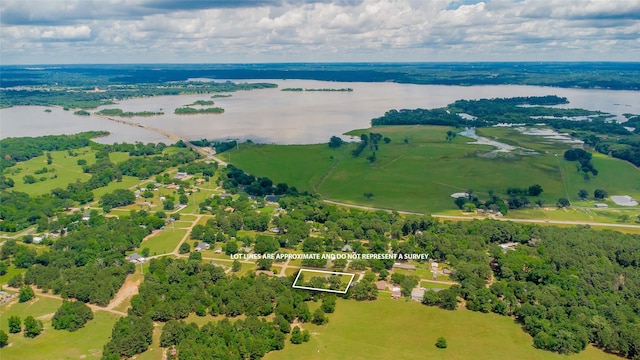 8811 Pheasant Dr, Chandler, TX 75758 - aerial view of property's location featuring a large body of water and property parcel outlined