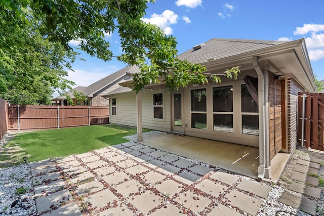 409 Bird Creek Dr, Little Elm, TX 75068 - rear view of property with a patio area