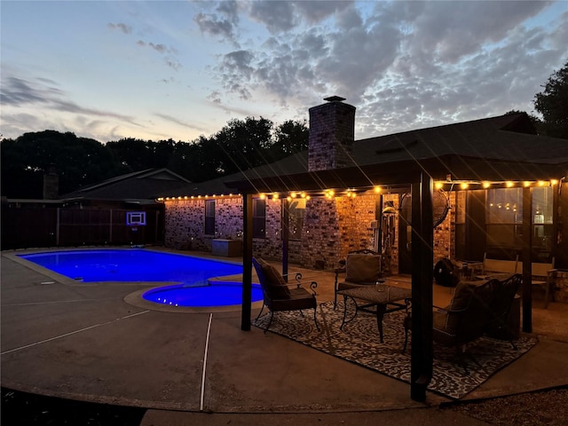 7108 Bermuda Ct, North Richland Hills, TX 76180 - view of swimming pool with a patio