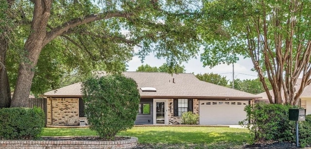 7108 Bermuda Ct, North Richland Hills, TX 76180 - single story home featuring brick siding, an attached garage, a front yard, and a shingled roof