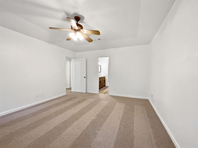 5205 Foley Dr, Arlington, TX 76013 - unfurnished bedroom featuring baseboards, light colored carpet, and ensuite bathroom