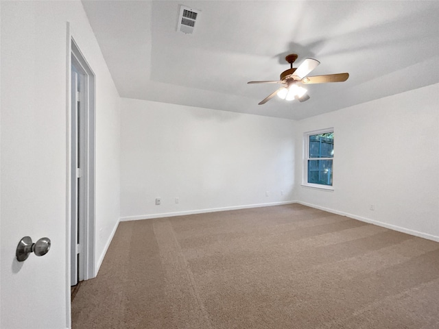 5205 Foley Dr, Arlington, TX 76013 - unfurnished room featuring a ceiling fan, carpet floors, and baseboards