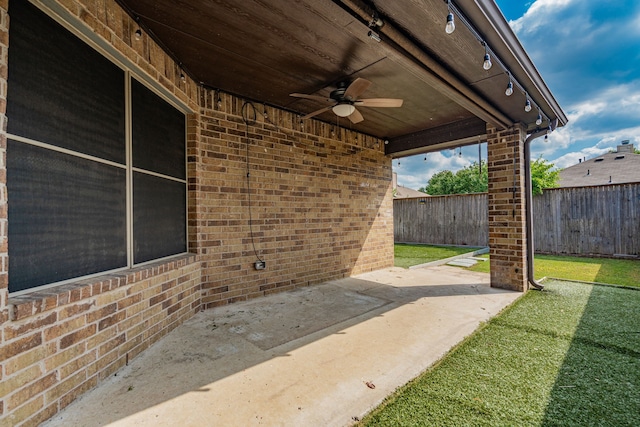 127 Wandering Dr, Forney, TX 75126 - view of patio / terrace featuring ceiling fan