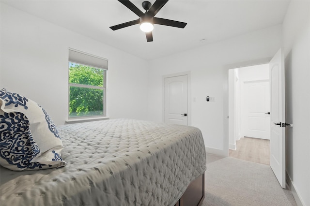 801 Edgefield Rd, Fort Worth, TX 76107 - carpeted bedroom featuring baseboards and ceiling fan