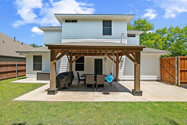 801 Edgefield Rd, Fort Worth, TX 76107 - rear view of house with a gazebo, a patio area, and a gate