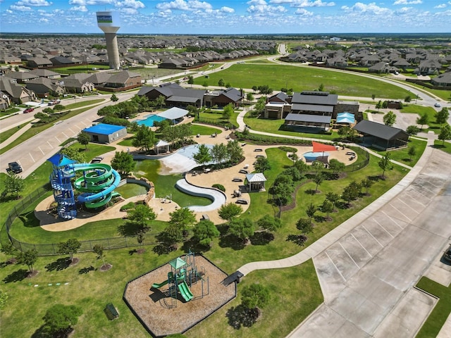 3812 Wheatland Trl, Forney, TX 75126 - aerial perspective of suburban area featuring a park