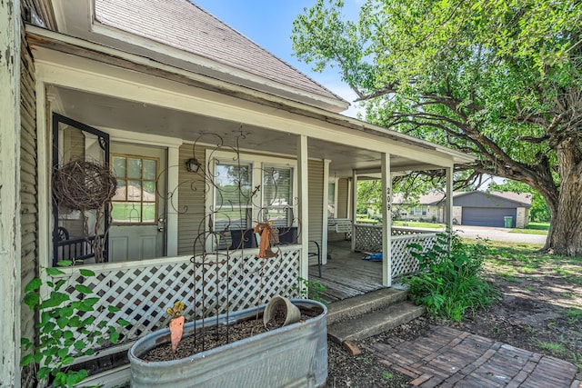 209 S Britton St, Tom Bean, TX 75489 - porch with an outdoor structure