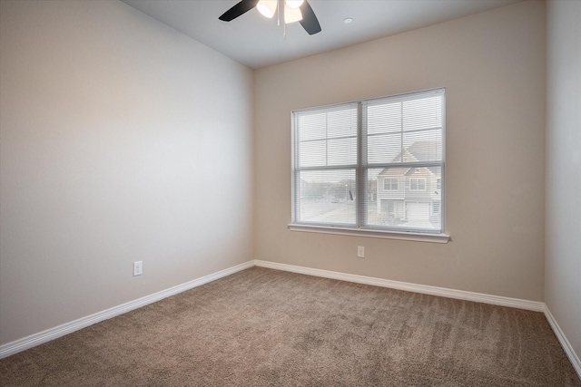 101 Springtree St, Denton, TX 76209 - carpeted spare room with ceiling fan and baseboards