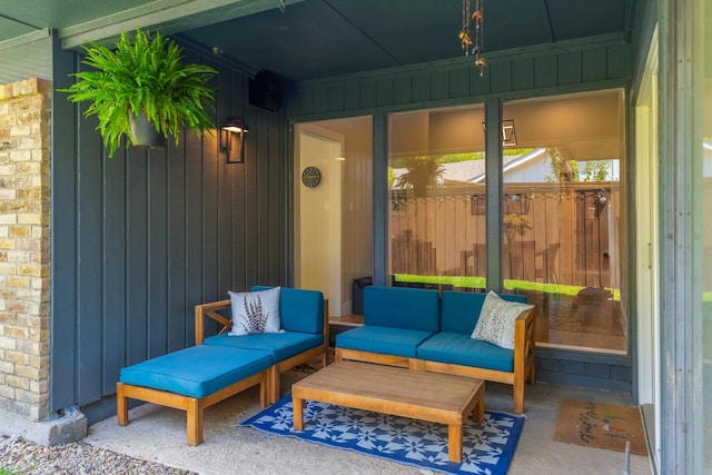 15732 Nedra Way, Dallas, TX 75248 - view of patio / terrace with an outdoor living space