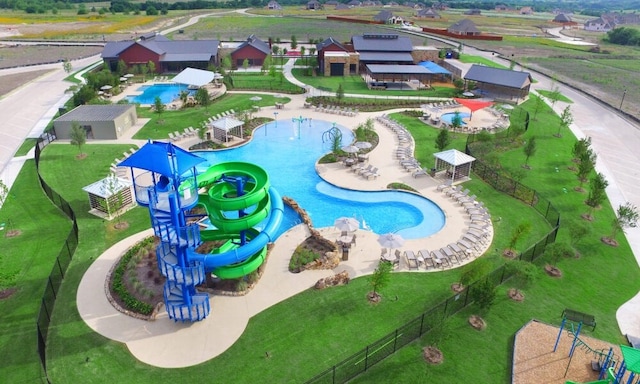 3010 Rosemount Ln, Forney, TX 75126 - aerial view of a pool area