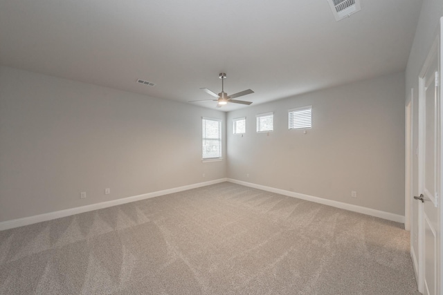 9553 Thorncrown Ln, Fort Worth, TX 76179 - empty room featuring ceiling fan, light colored carpet, and baseboards