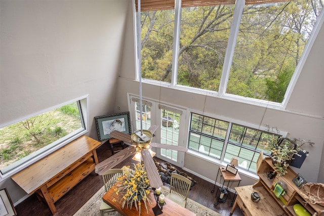 1867 Chaparral Dr, Gainesville, TX 76240 - living room featuring wood finished floors